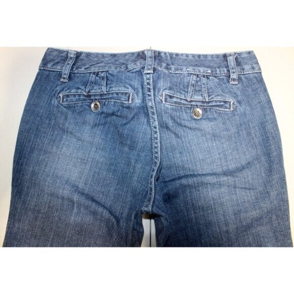 Women Banana Republic Stretch Mid Rise Jeans Denim Sz: 4 Blue Boot Cut 6 Pockets - Picture 7 of 8